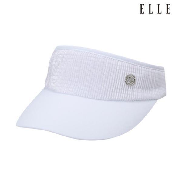 ゴルフ セーブゾーン01 女性 プリーツ 素材ミックス サンバイザー 6L27451 100 (45730783)