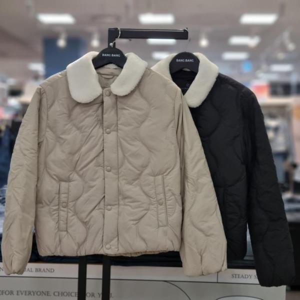 HC21 女性カラー取り外し可能ダックダウンパッド入りジャンパー CUL805 (S41362369)