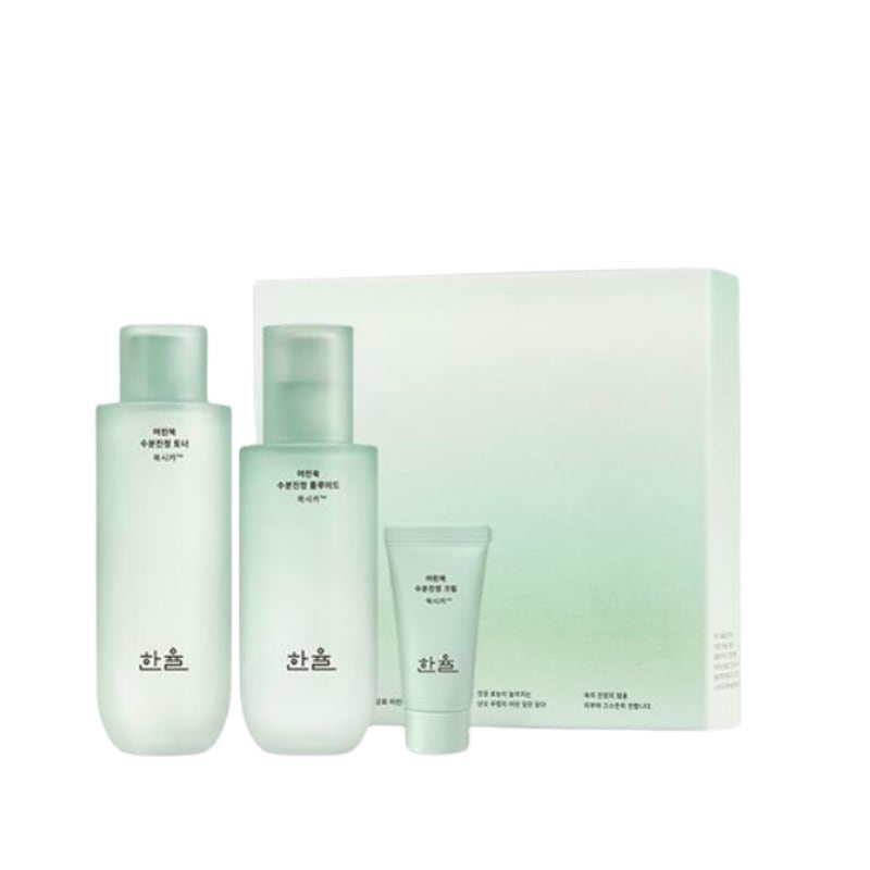 新芽のヨモギ潤い鎮静2種セット(トナー150ml+フルイド125ml)