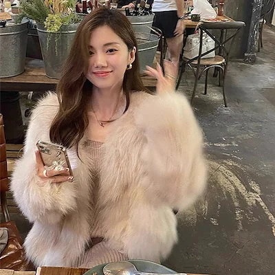 秋冬人気新作 ふわふわ流行りニットカーディガン 韓国ファッション毛皮コート レディース 体型カバー ゆったり アウター 冬 百掛け 着痩せ ジャケット 可愛い 気質