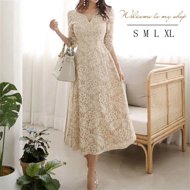 新品掲載！レディースファッション 女性 お嬢様 お出かけ 体型カバー 痩せて見える 誕生日会 ドレス パーティー