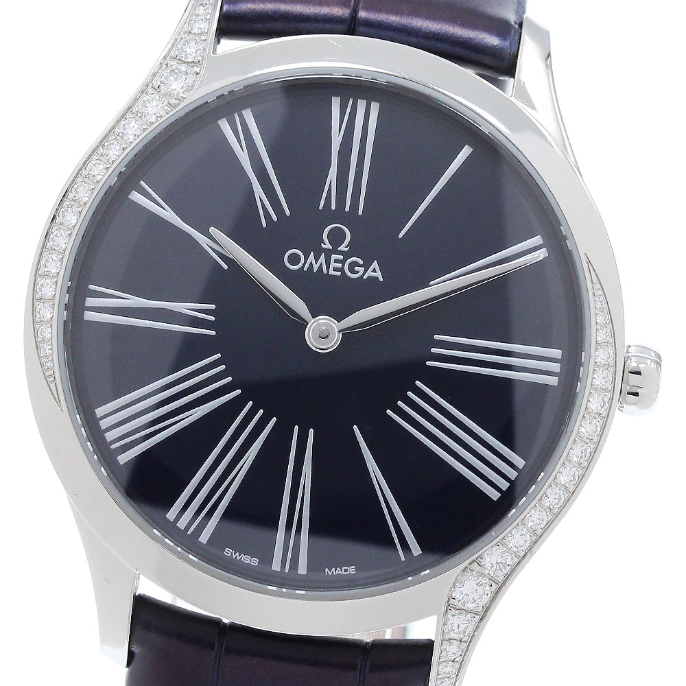 オメガ OMEGA 428.17.39.60.01.001 デビル トレゾア サイドダイヤ クォーツ レディース 良品 _904336【中古】