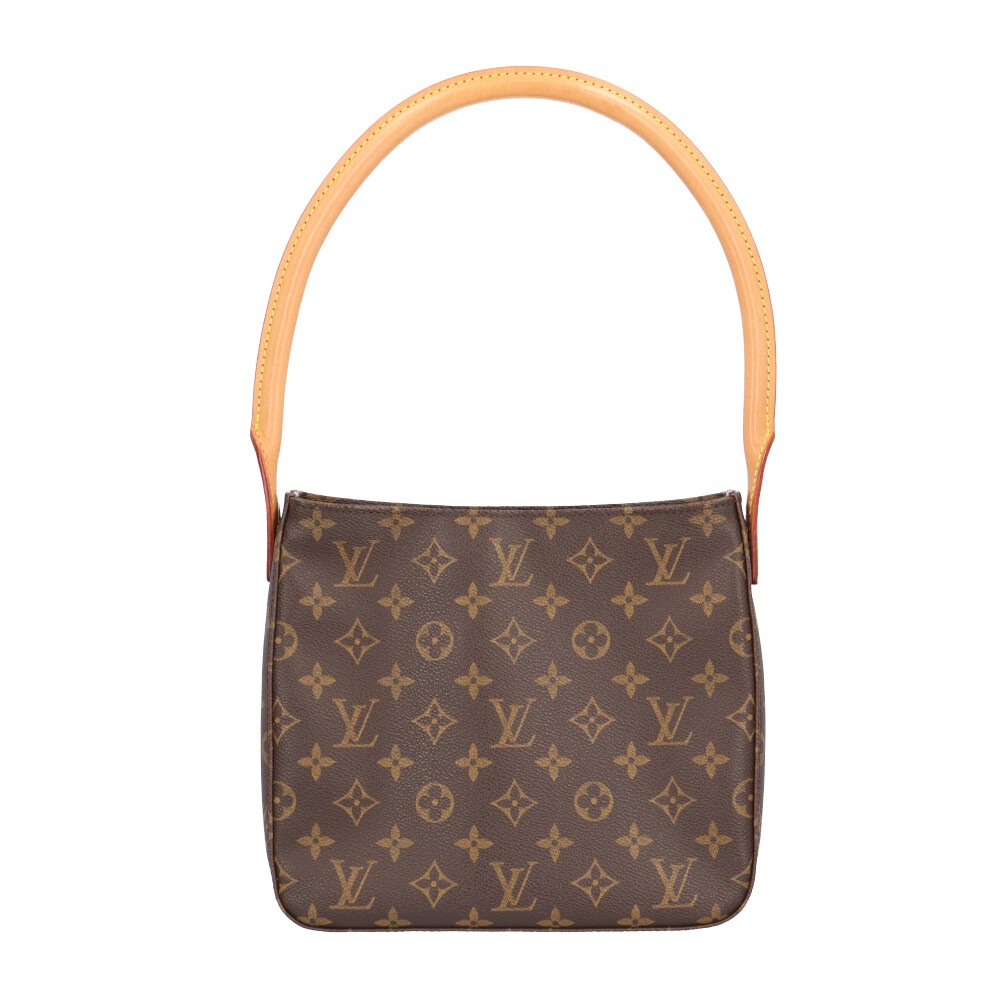 ルイヴィトン ルーピングMM モノグラム ショルダーバッグ モノグラムキャンバス M51146 ブラウン LOUIS VUITTON 中古
