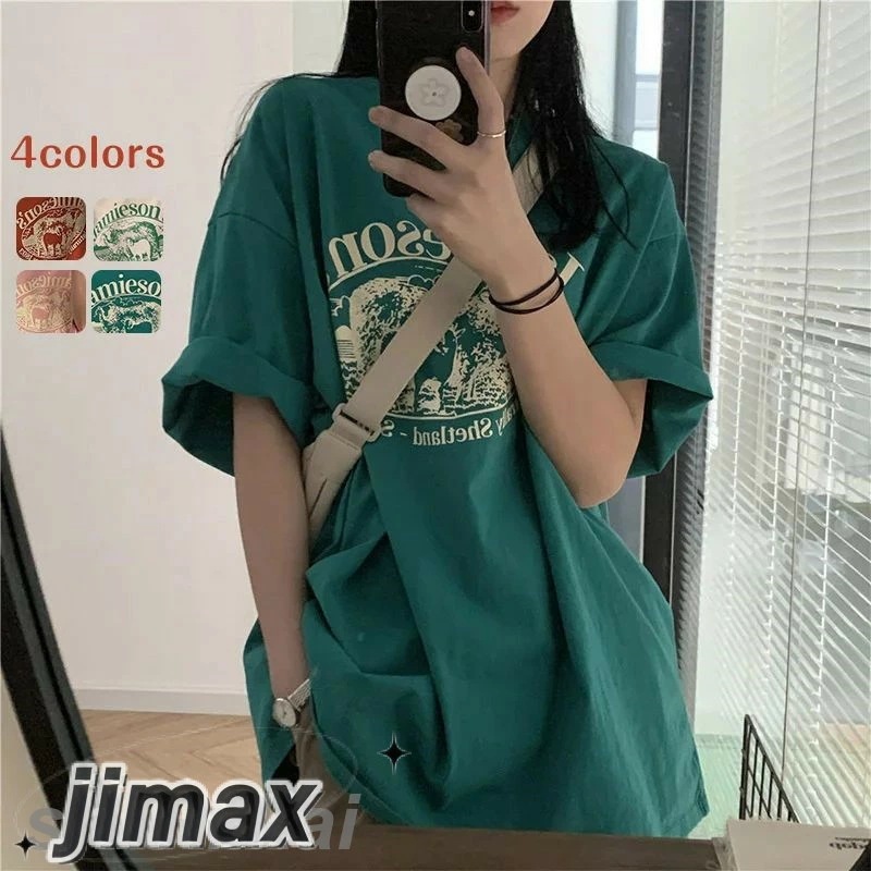 トップス レディース 半袖 tシャツ ロゴtシャツ レディース クルーネック 半袖 トップス レディース カットソー 半袖tシャツ レディース tシャツ レディース 半袖 ゆったり おしゃれ シンプル