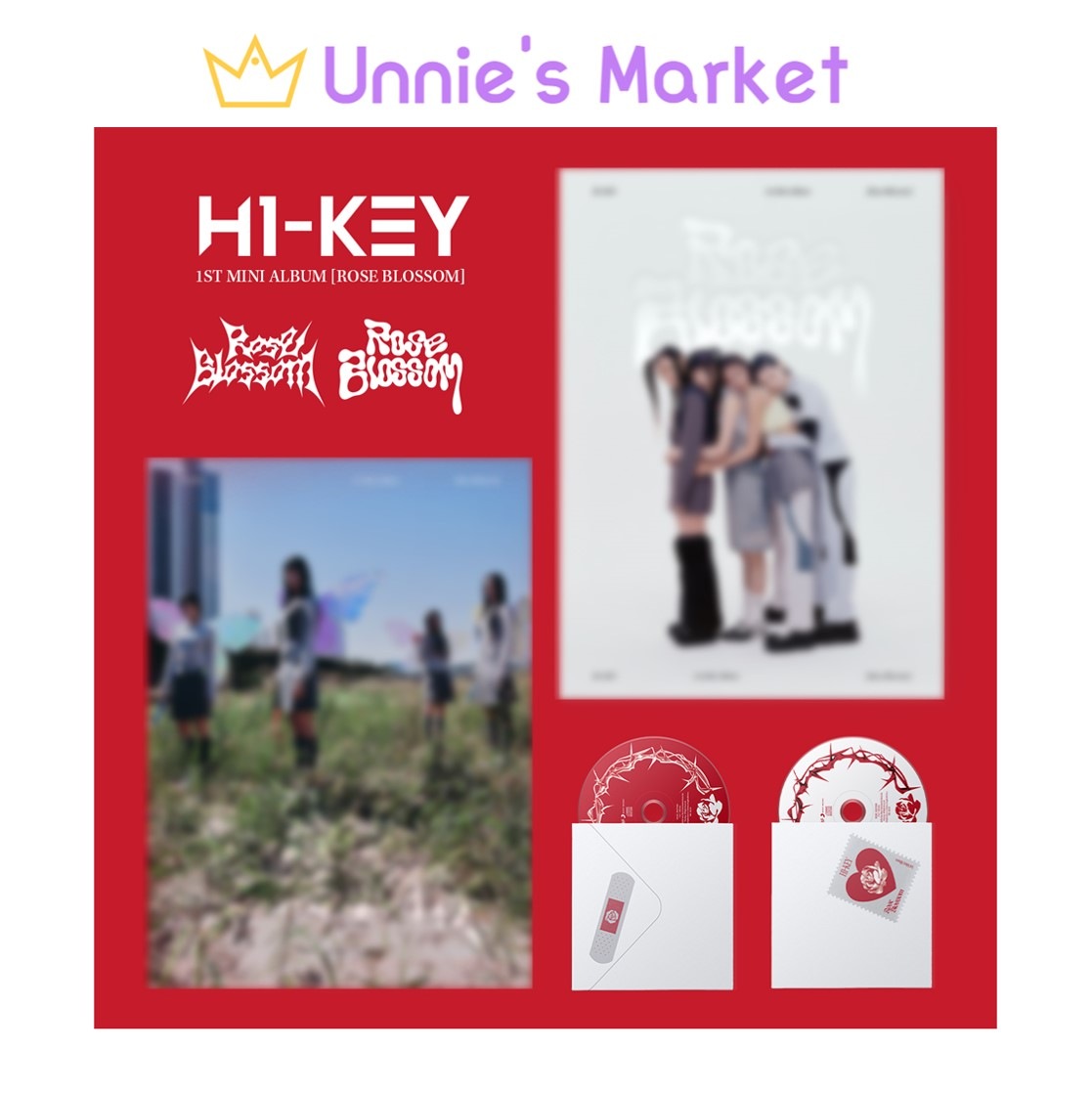 [SET] H1-KEY Rose Blossom 1st Mini Album