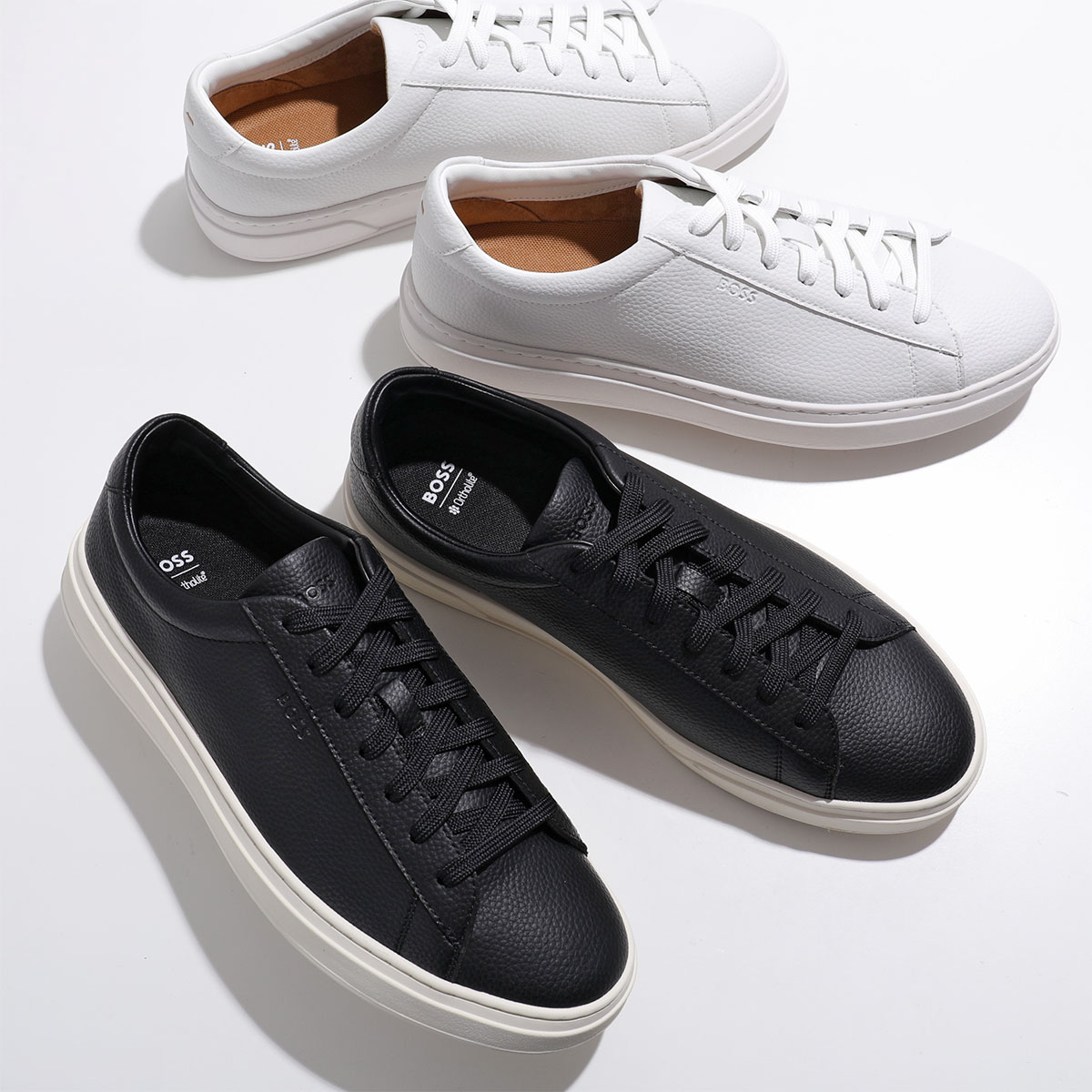 HUGO BOSS ヒューゴボス スニーカー Kieran_Tenn_algr 50548716 メンズ ローカット レザー シューズ 靴 カラー2色