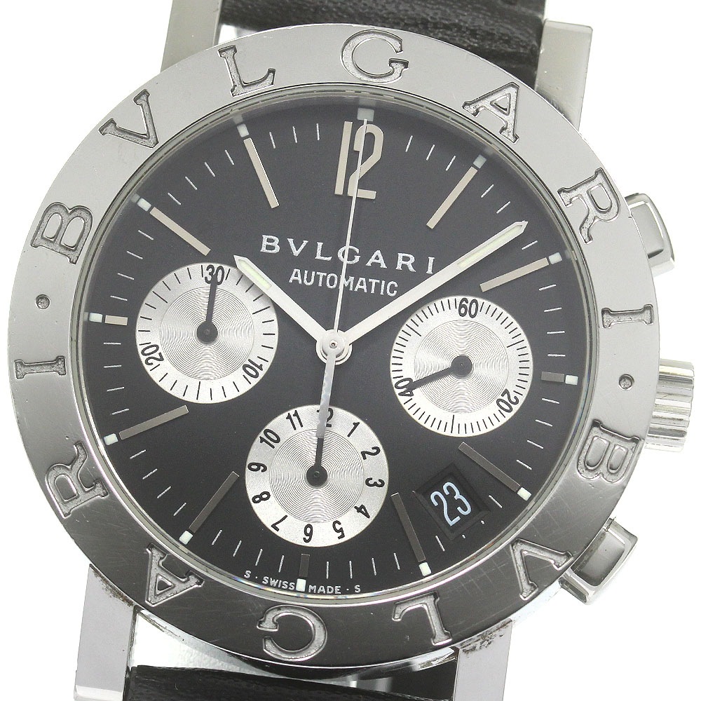 ブルガリ BVLGARI BB38SLCH ブルガリブルガリ クロノグラフ デイト 自動巻き メンズ _842403【中古】
