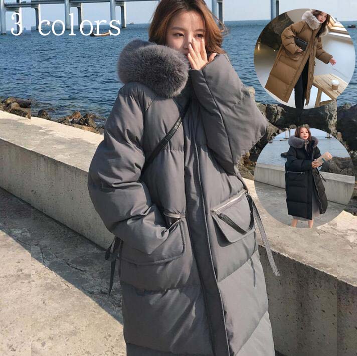 S-XL ブルゾン 冬服 大きいサイズ 厚手 あったか 40代 防寒着 体型カバー フェイクファー付き 韓国風 通勤 30代 中綿コート 女性用 ダウンジャケット コート レディース フード付き 着 5,286円