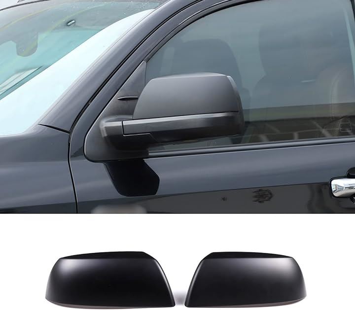 トヨタ セコイア 2008-2020/ タンドラ 2007-2021に対応 車用 ドアミラー ガーニッシュ ドアミラーサイドミラーカバー 外装カスタムパーツ(マットブラック) 5,042円