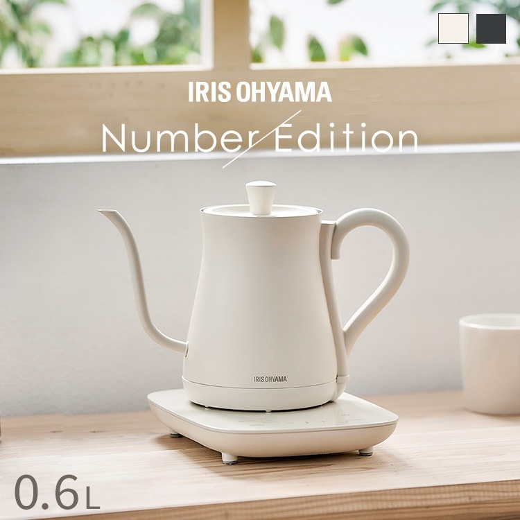 ドリップケトル 温度調節付 IKE-C601T-HA IKE-C601T-CW ケトル 電気ポット お湯 湯沸し 湯沸 メガ割[安心延長保証対象]