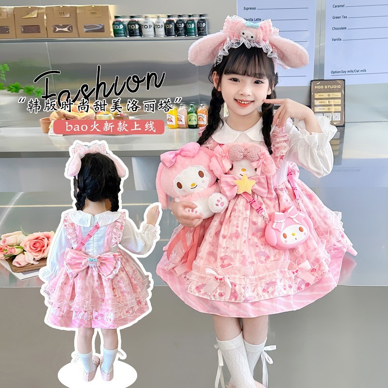 クリスマス90 ~ 150cmメロディードレス6キッズロリータプリンセスドレス赤ちゃん女の子長袖誕生日ふくらんでいるドレス