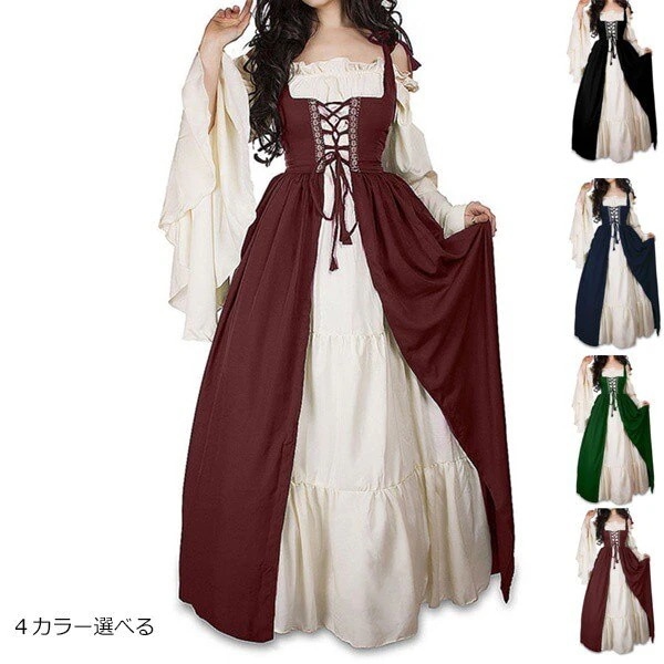 【20点セット】【急速出荷】コスプレ 4カラー コスプレ 公演服 ワンピース ドレス 中世ヨーロッパ中世ヨーロッパ風 復古風 西洋 68,721円