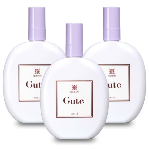 イクモアキュート ミルキィオイル 100ml 3本セット ヘアミルク 洗い流さないトリートメント アウトバストリートメント ダメージヘア 修復 ダメージ補修 パサつき 広がり