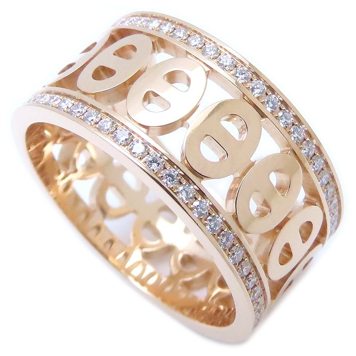 シェーヌ ダンクル ディヴィーヌ リング 指輪 ダイヤモンド #53 13号 K18PG ピンクゴールド/294138【中古】