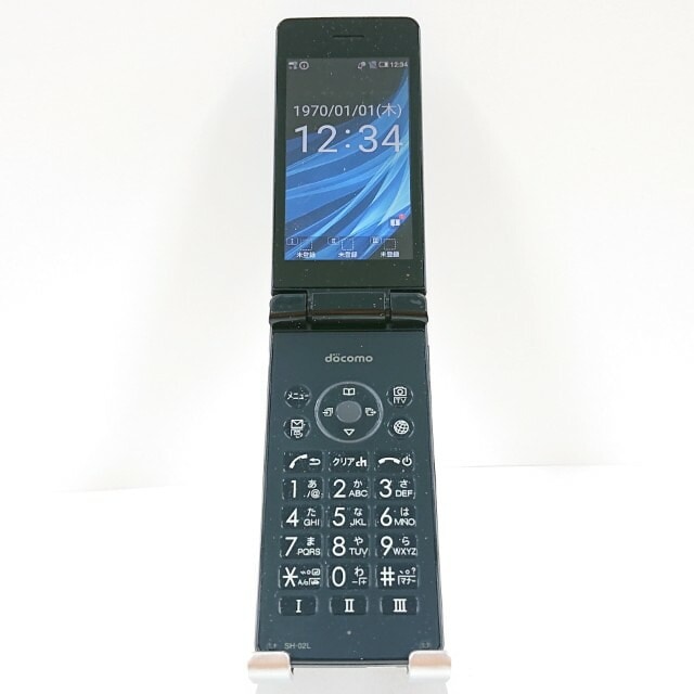 AQUOS ケータイ SH-02L ドコモ ブラック 送料無料 本体 c10866 【中古】
