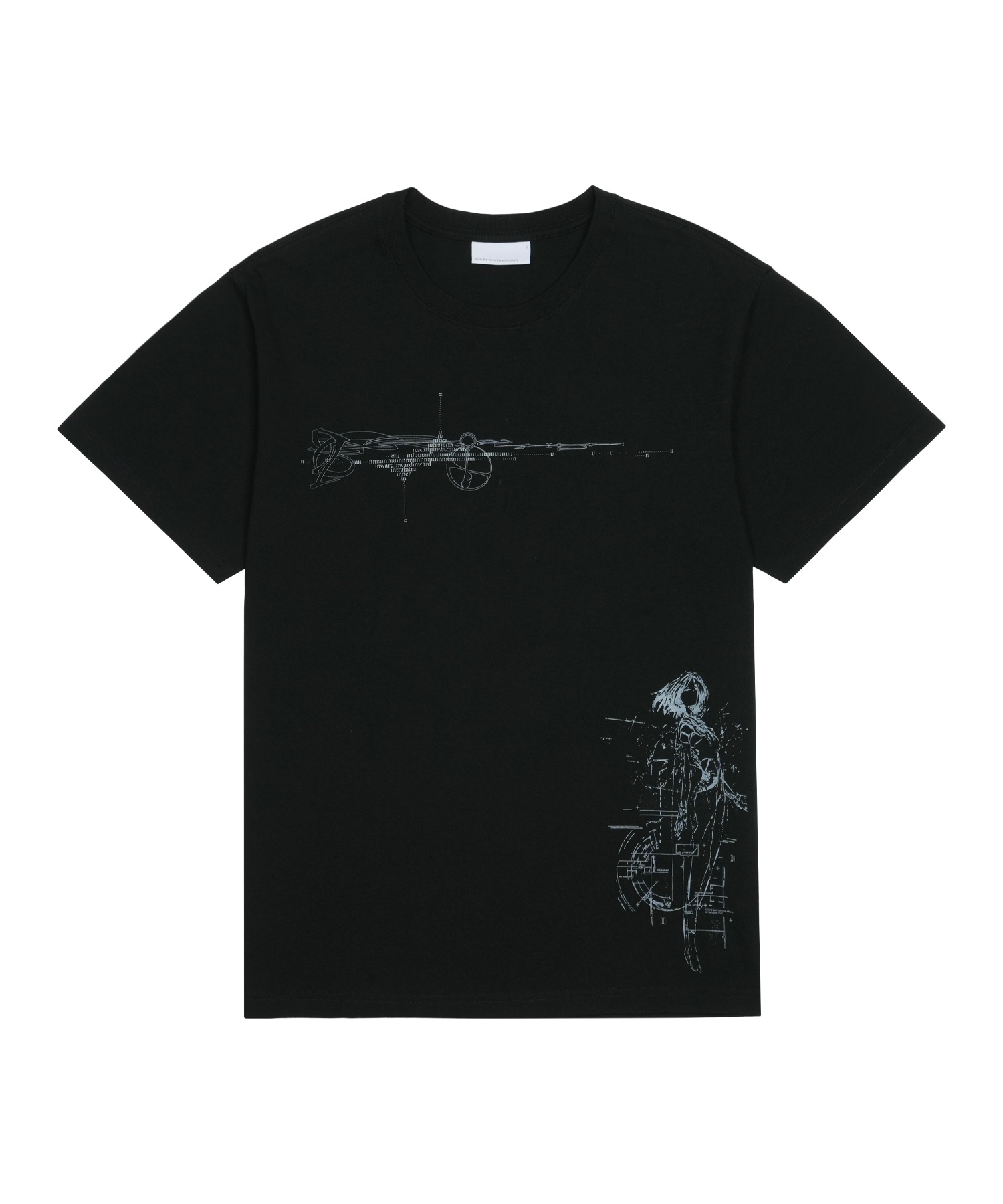 【SANSANGEAR】 26SS RESONIAN T-SHIRT : BLACK