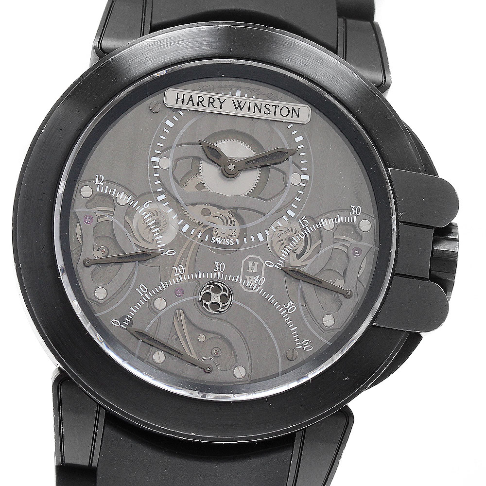ハリーウィンストン HARRY WINSTON 400/MCRA44ZKC.S オーシャン クロノグラフ トリプルレトログラード 自動巻き メンズ _866186【中古】