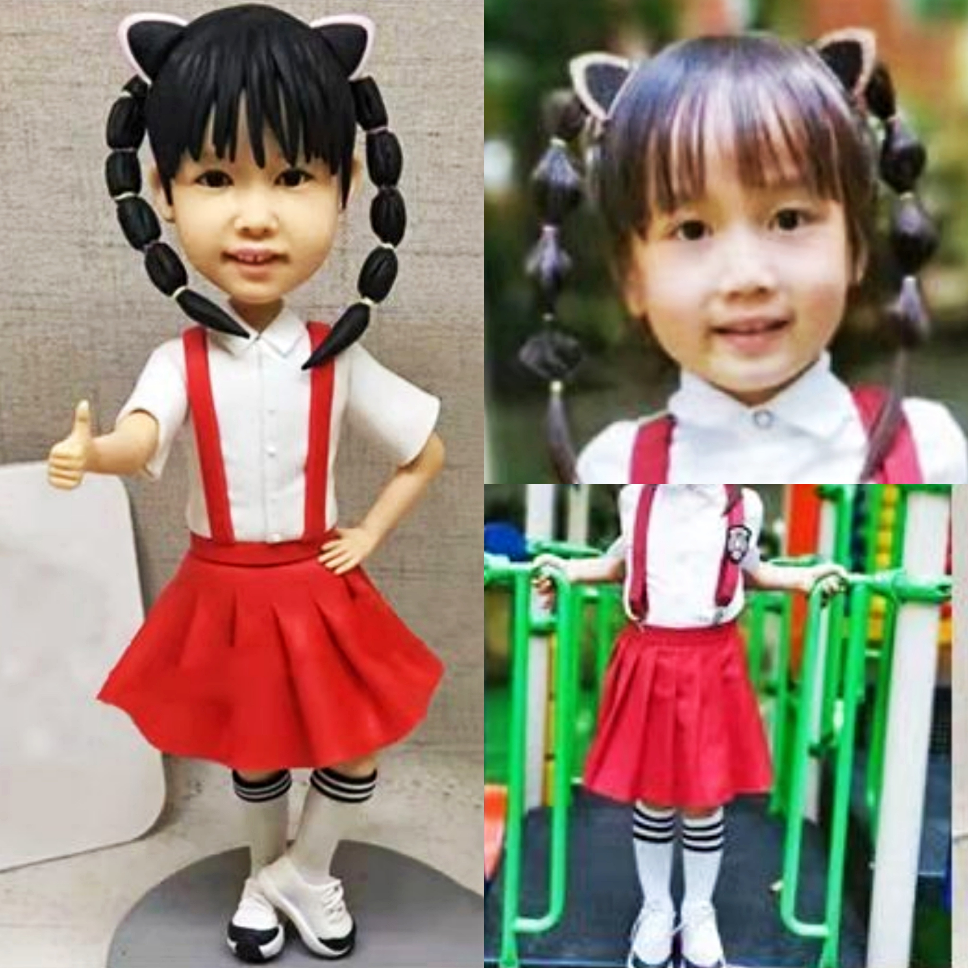 【オーダーメイド】3D肖像画 似顔絵 写真 人形 フィギュア 誕生日 ベビー 赤ちゃん キッズ 子供 幼児 出産祝い