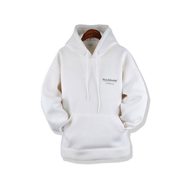 メンズストックネオプレーン長袖パーカーTシャツ RB-TSA-Q004-アイボリー