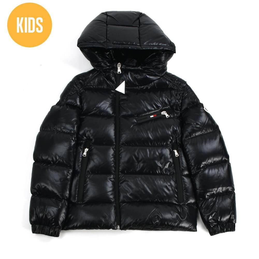 モンクレール ダウンジャケット キッズ ジュニア 子供用 ブルゾン フード付きダウン ブラック 黒 MONCLER LOTER[1a00061-999-810]