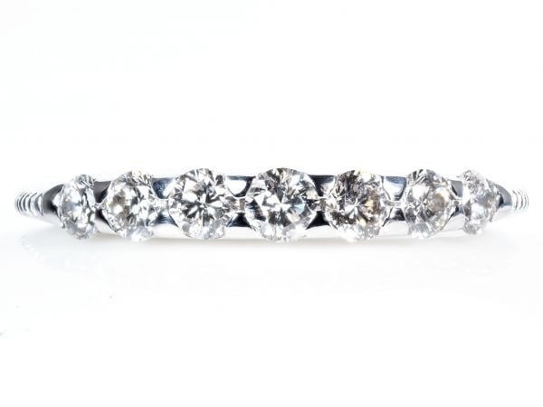 厳選/高品質】天然 ダイヤモンド リング 指輪 0.52ct 18金 WG