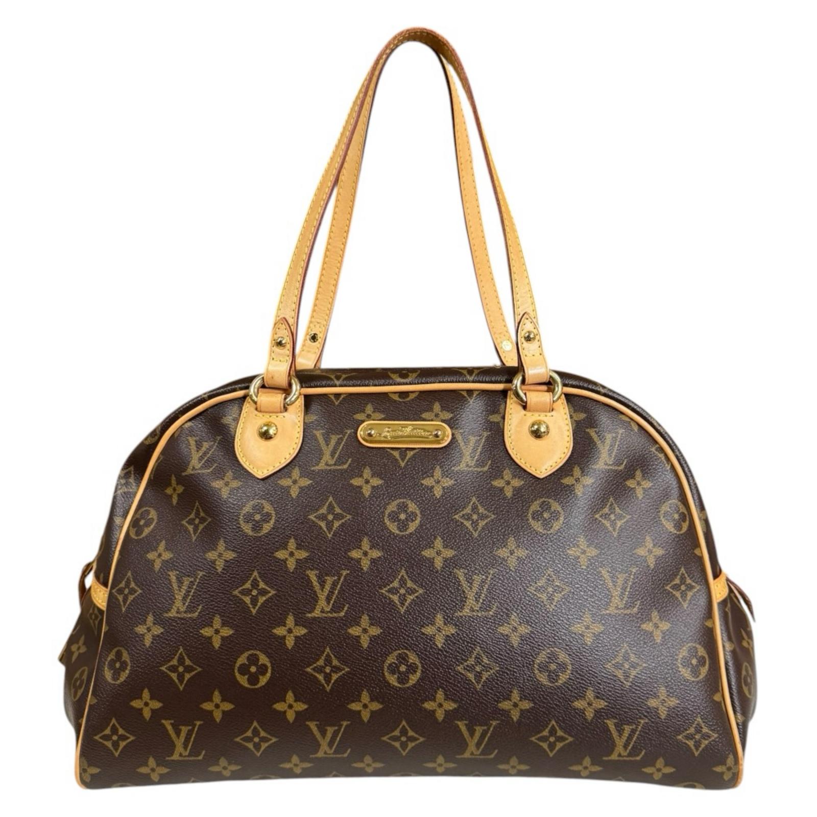 ルイヴィトン モントルグイユGM モノグラム ショルダーバッグ モノグラムキャンバス M95566 ブラウン LOUIS VUITTON 中古