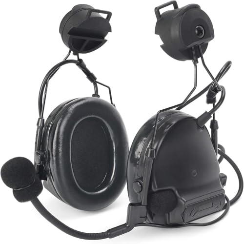 【ZTAC正規品】ZComta III サバゲー ヘッドセットおよびレールアダプター FASTヘルメット用 BK