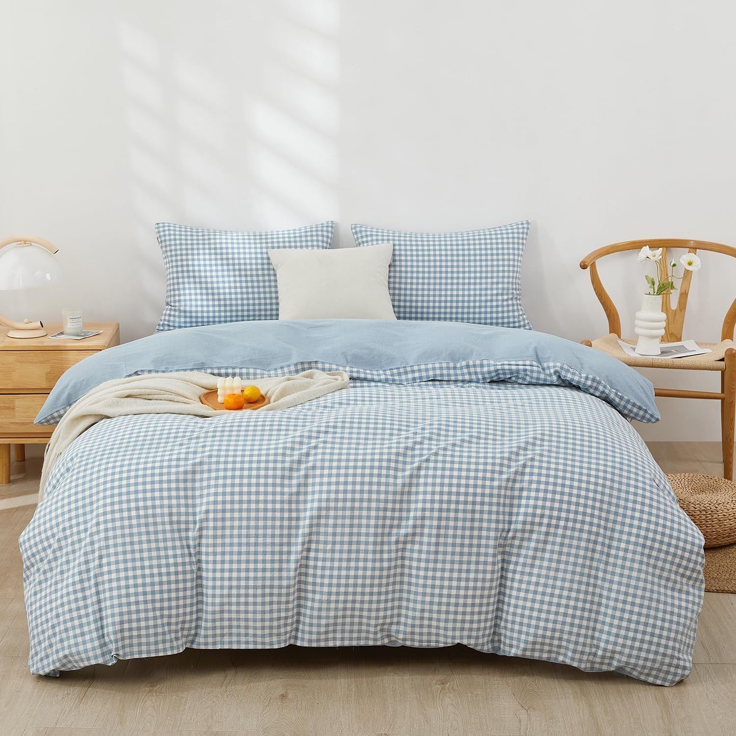 寝具カバーセット 布団カバーセット 掛け布団カバー 綿100% 4点セット洋式ベッド・和式布団兼用 セミダブル 洗い替え速乾 肌ざわりが良い 快眠 贅沢品質 ボックスシーツ 四季通用 枕カバー 6,859円