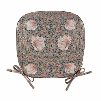 川島織物セルコン Morris Design Studio ピンパーネル ダイニングシートクッション 45cmx43cm LN1746 P ピンク