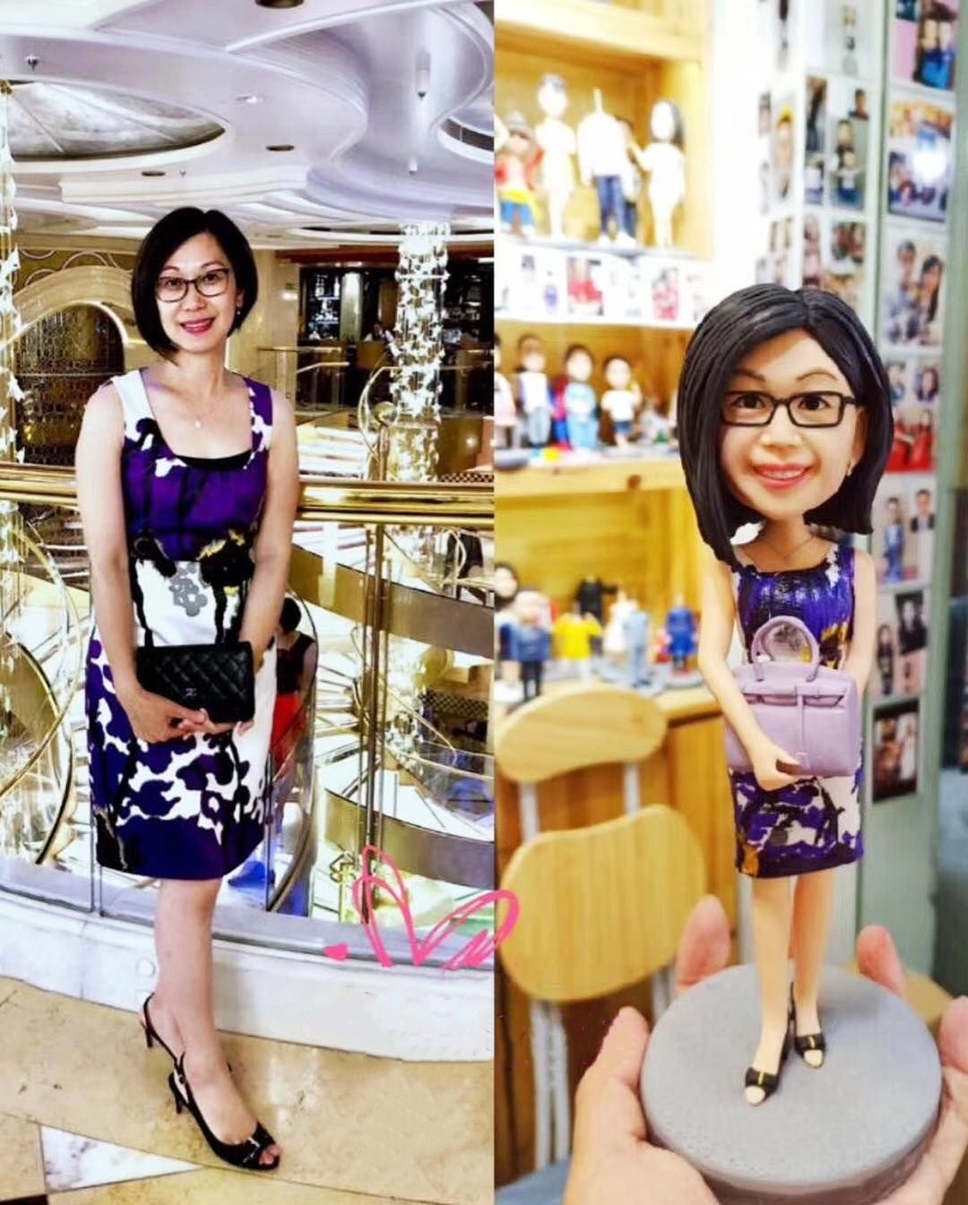 【オーダーメイド】3D肖像画 似顔絵 人形 フィギュア 彼氏 彼女 誕生日 ケーキトッパー 記念日 カップル 友達 プレゼント