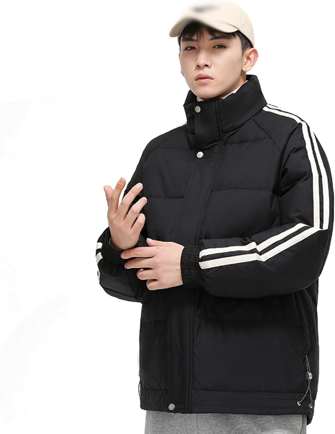 冬用 メンズ ダウンジャケット アウター 厚手 スタンドカラー 保温 防寒対策 暖か トップス ショート ダウンコート 大きいサイズ アウター 男女兼用 カッコイイ 日常 ストリート ウオー