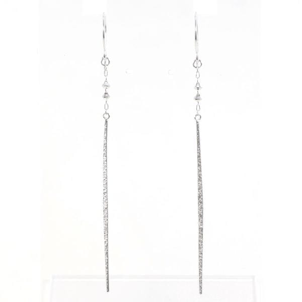 K10 10金 WG ホワイトゴールド ピアス 総重量約0.5g ジュエリー 中古
