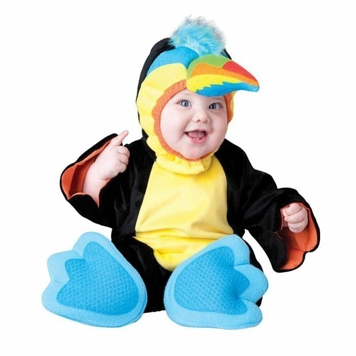 【2枚購入で1oo円OFF】ベビー 着ぐるみ 子供用 キッズ インコ 子供用 厚手 ベビー 防寒 ベビー服 赤ちゃん キッズ 男子 女子 冬服 秋冬着 寝袋 フード付き ロンパース クリスマス ハロウ