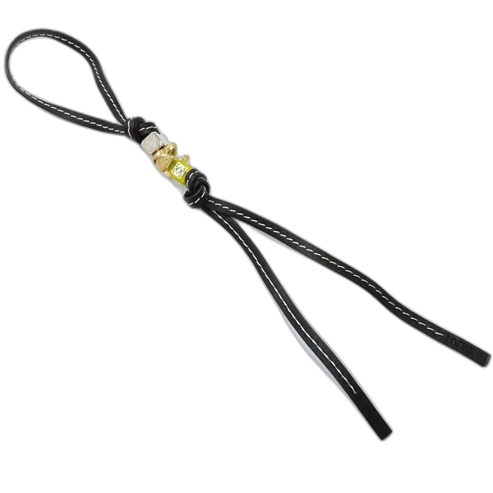 キーホルダー バッグチャーム アナグラム パーソナライゼーション ストラップ ダイスxウサギ レザー ブラウン/181354【中古】 24,960円