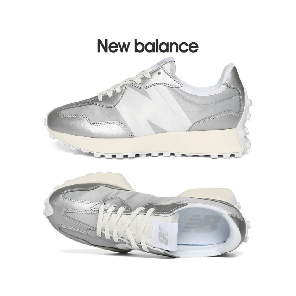 ニューバランス 327 ウィメンズ スニーカー シルバーメタリック WS327SGA