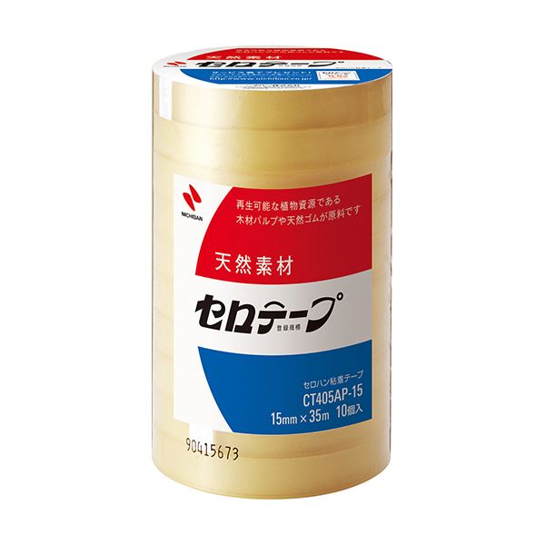 (まとめ) ニチバン セロテープ 大巻 15mm×35m 業務用パック CT405AP-15 1パック(10巻) (×10セット) 8,559円