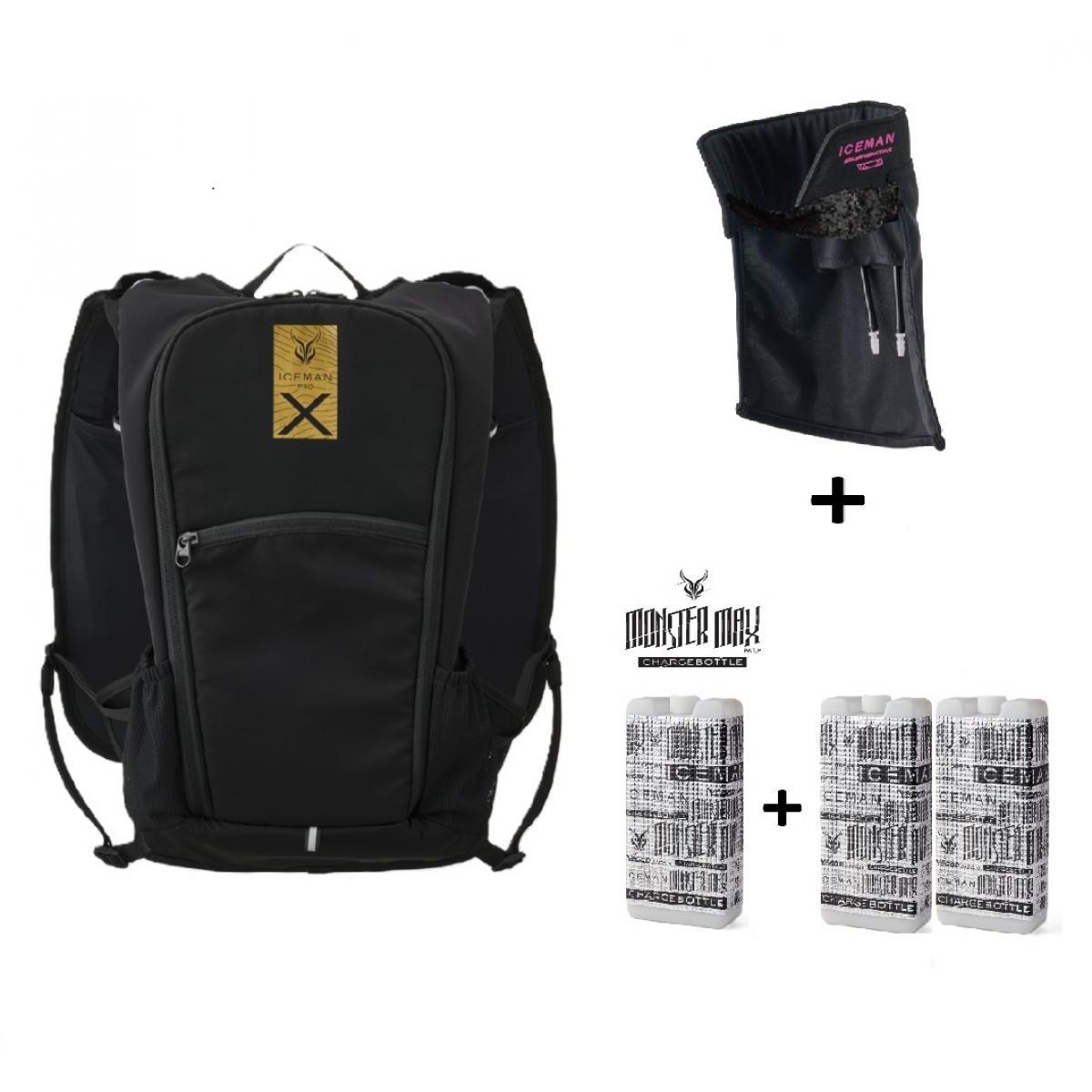 【在庫有・即納】 ICEMAN PRO-X III セルマックス 2026年モデル 水路冷却シート式 水冷服 ICMPX3S-BLV-SET ブラック アイスマンPRO X 3 アイスマンベスト