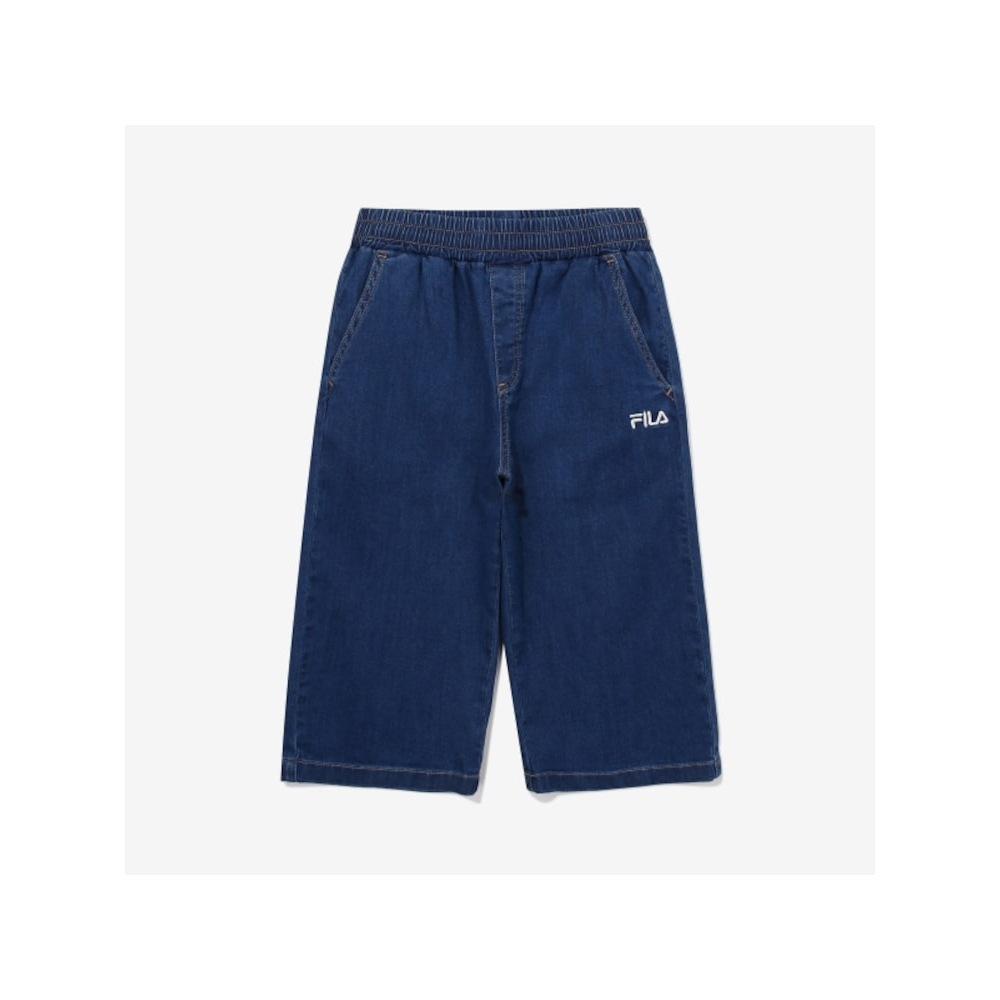 [FILA KIDS] 季節限定3/4コットンパンツ (FK2TRG2101X_DEM) Q0ZFK2TRG2101XDEM