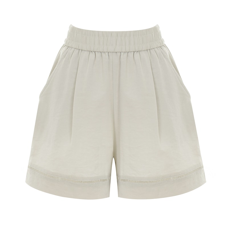 【メガ割 最大20％OFF】レディース縦レースキュロットパンツ【ウエストゴム】