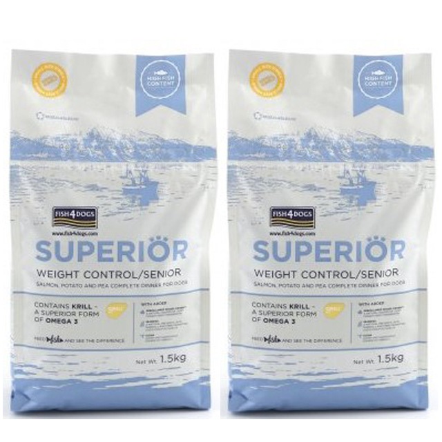 フィッシュ4 ドッグ スーペリア ウェイトコントロール 3kg（1.5kg2）
