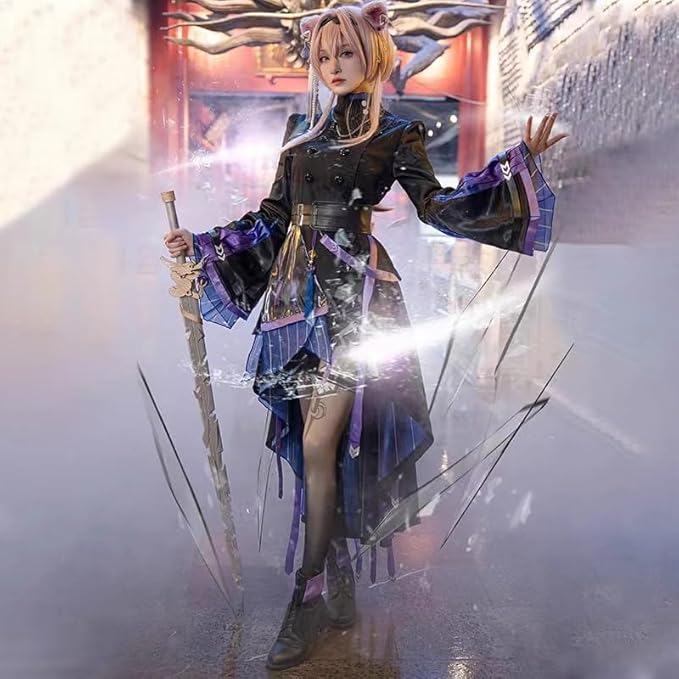 アークナイツ 林雨霞 リン・ユーシャ コスプレ衣装(ウィッグ 靴別売り)