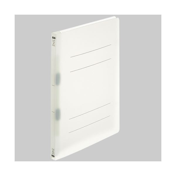 （まとめ）TANOSEEフラットファイル(再生PP) A4タテ 150枚収容 背幅18mm クリア 1パック(5冊) (×10セット)