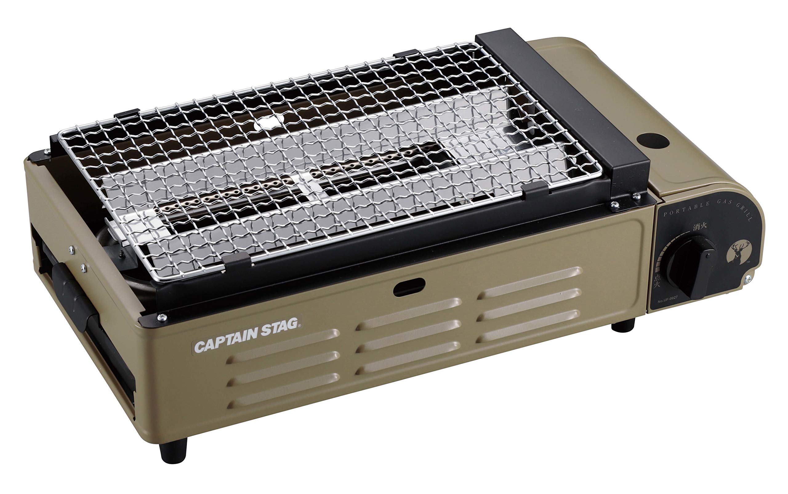バーベキュー グリル コンロ カセットコンロ 卓上 カセットコンロ 焼き名人 カーキ UF-0027/UG-2040