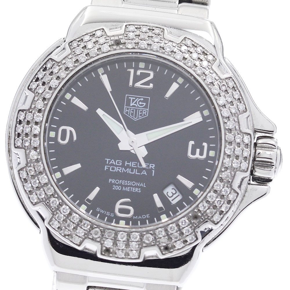 タグホイヤー TAG HEUER WAC1214 フォーミュラー1 ダイヤベゼル デイト クォーツ レディース _877306【中古】