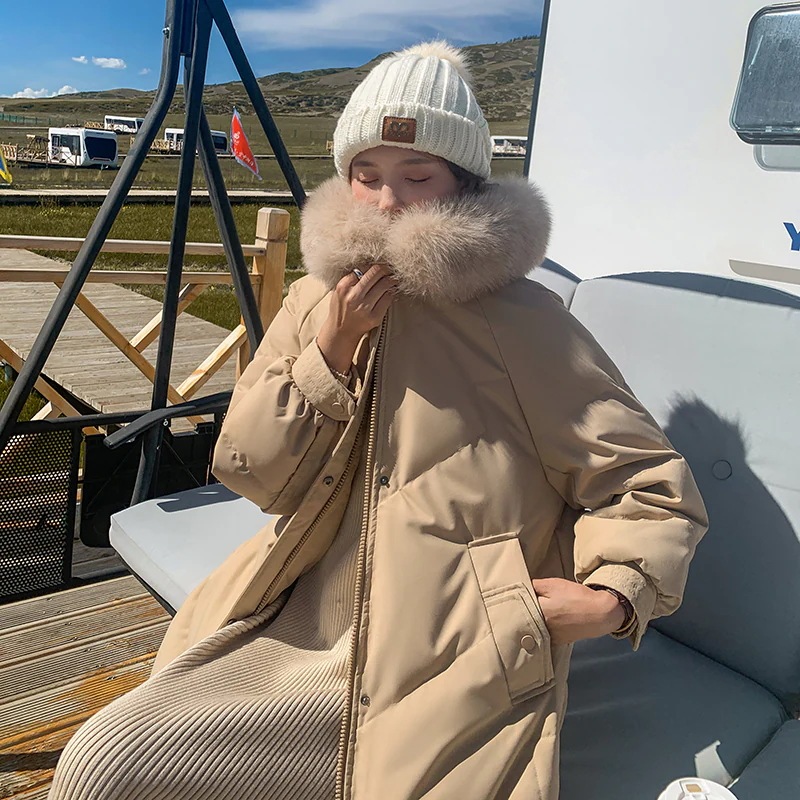 4色 韓国 ファッション 人気 冬 ダウンジャケット/コート レディース ダウンコート 大きいサイズ ダウンジャケット ロングコート 韓国 コート レディース服 コットン