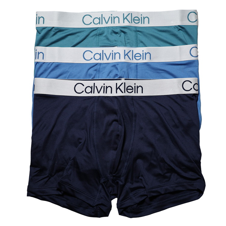 カルバンクライン：CHROMATIC ボクサーパンツ 3PK (ダスティギャラクシー/デルフト/ピーコート)[ボクサーパンツ/ 男性下着/ メンズインナー/人気ブランド/おすすめギフト/誕生日プレゼン
