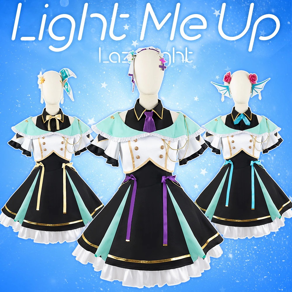 バーチャルYouTuber　Vtuber　にじさんじ　コスプレ　Light Me Up　竜宮フィナーナ　エリーラ ペンドラ　ぽむ れいんぱふ　コスプレ衣装