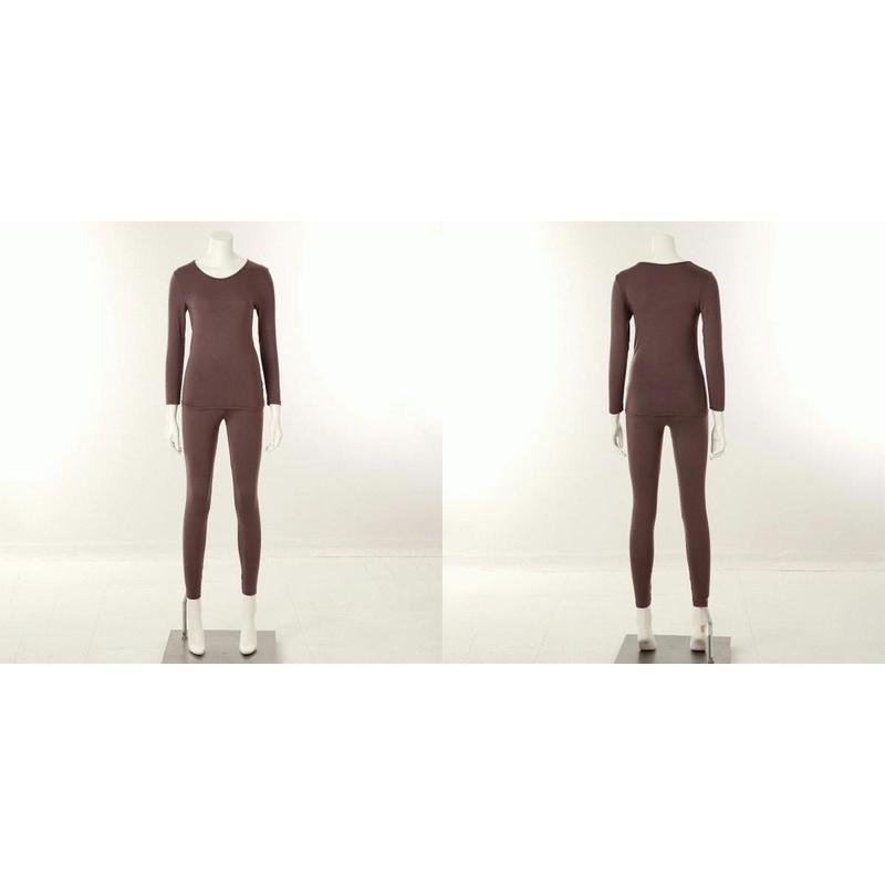 女性カシミアスパン9分丈インナーセットVLG5062CLSG