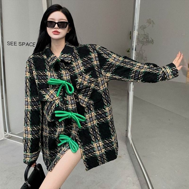 チェック柄 コート ミディアム丈 タータンチェック 派手 個性的 カジュアル 大人可愛い アウター ダッフルコート レディース ショート丈 ブラック 黒 きれいめ 秋 冬 長袖 セレブ 上品 大きい