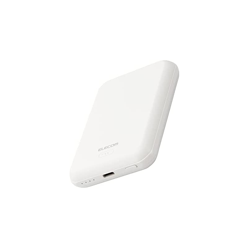 【即納】エレコム モバイルバッテリー マグネット式 ワイヤレス充電 5000mAh ワイヤレス出力(5W) Type-C出力(12W) Type-C1ポート 【Magsafeに対応したiPhone1 5,465円
